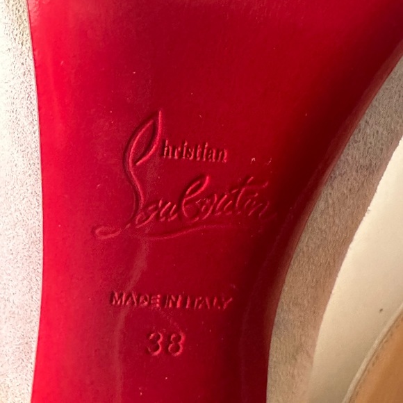 Christian Louboutin So Kate 120 Aquarelle Watercolor White Suede,Multi-color - Picture 12 of 15